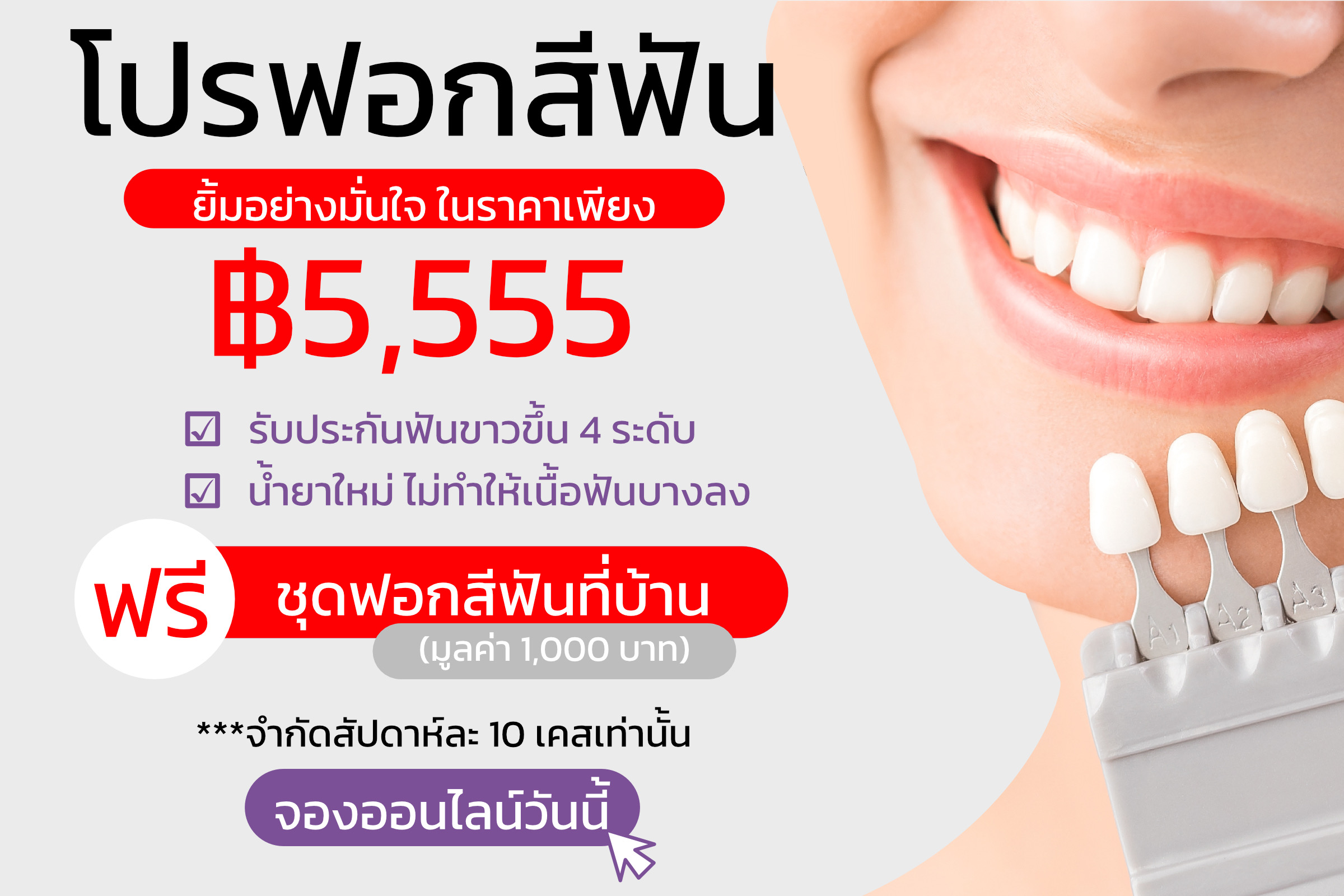 ฟอกฟันขาว ราคา